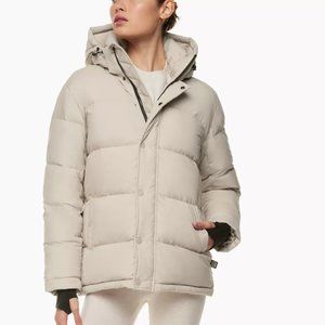 Aritzia Super Puff Original Jacket -- in Beige Size M